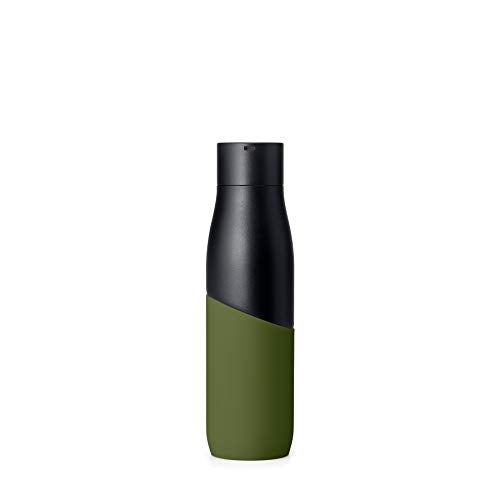 LARQ Flaschenbewegung PureVis - Edelstahl gefilterte Wasserflasche 68 g. - Schwarz / Pinsel