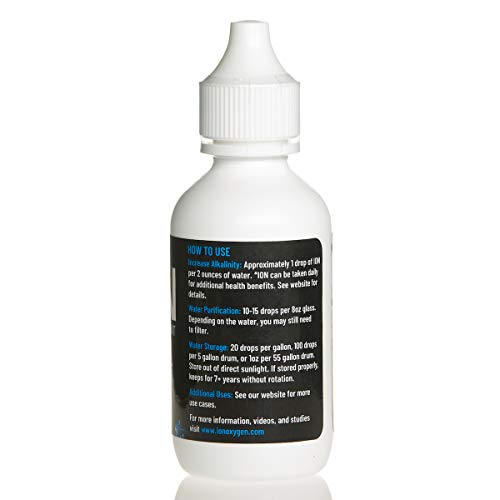 ION Alkalisches Wasser Tropfen pH-Booster | 7+ Jahre Wasserlagerung Behandlung & Reinigung Tropfen für das Trinken