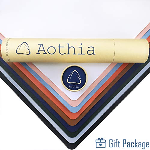 Aothia Office Desk Pad, umweltfreundliches Kork- und PU-Leder-Doppelseiten-Großes Desktop- / Maus-Pad