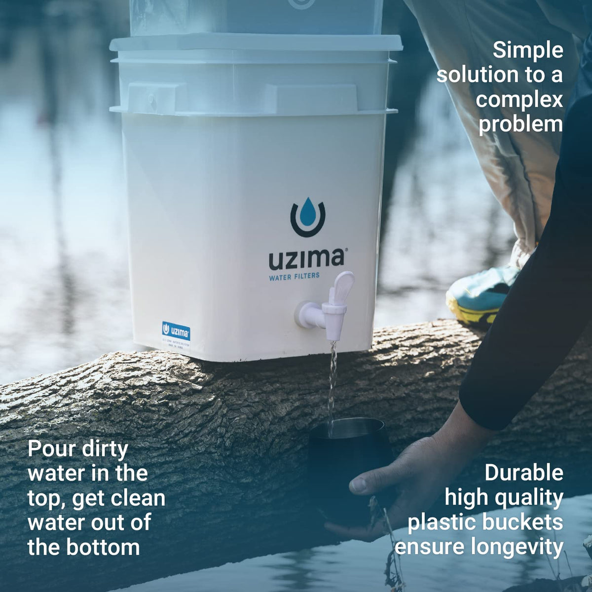 Uzima UZ-2 Camping Wasserfilter und Trinkwasserfiltersystem