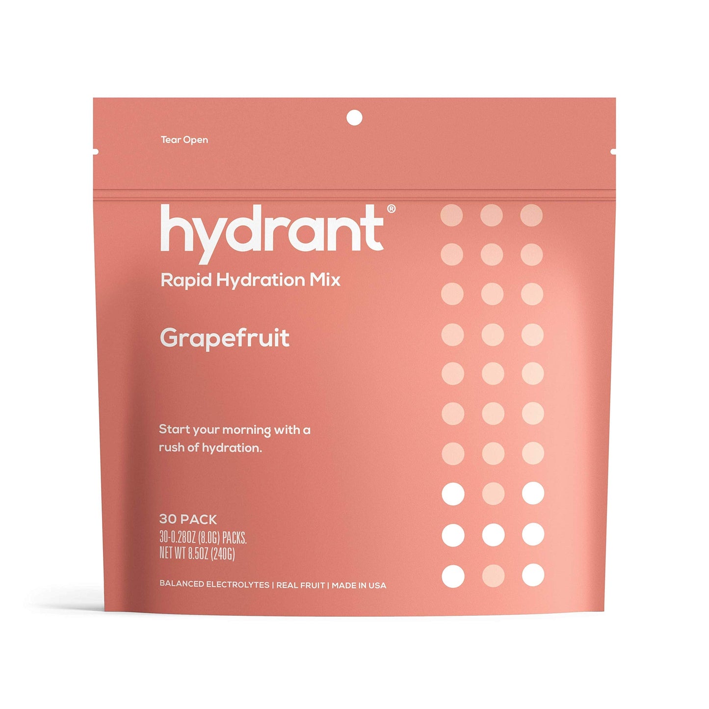 Hydrant Grapefruit Rapid Hydration Mix Version 2 | Elektrolytpulver | Dehydratisierung Recovery Drink - 30pk