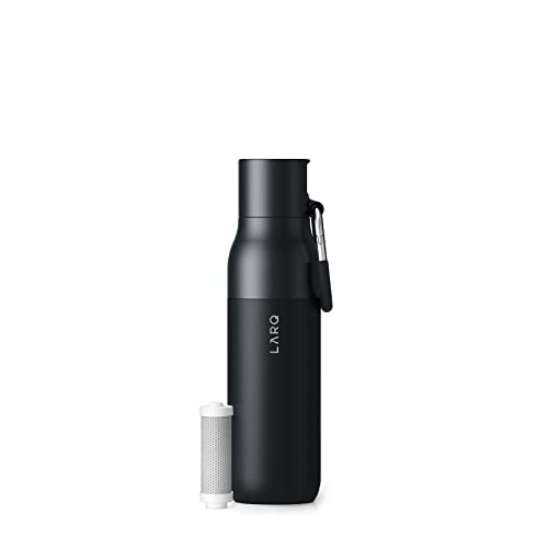 LARQ Flasche gefiltert - isolierte Wasserflasche aus rostfreiem Stahl 709 g