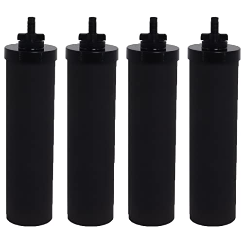 Wadoy Wasserfilter Kompatibel mit Berkey Wasserfilter System Black Element Cartridge (Paket von 4)