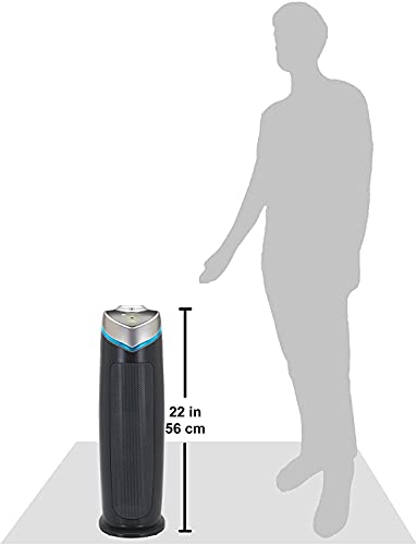 Germ Guardian True HEPA Filter Luftreiniger mit UV-Licht Sanitizer, beseitigt Keime, Filter Allergien, Pollen, Rauch, Staub Haustier Dander, Schimmelgeruch, Ruhiger 22 Zoll 4-in-1 Luftreiniger für zu Hause AC4825E