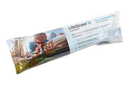 LifeStraw Persönlicher Wasserfilter für Wandern, Camping, Reisen und Notfallvorsorge, 1 Pack, Blau