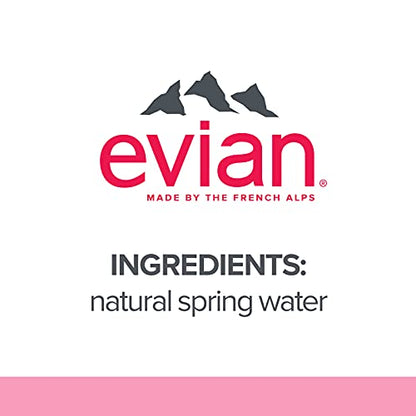 evian Natürliches Quellwasser, natürlich gefiltertes Quellwasser in großen Flaschen, 1 ml (Paket von 12)