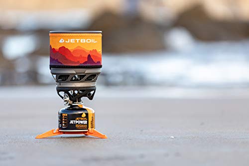Jetboil MiniMo Camping und Backpacking Herd Kochsystem, Sunset Orange