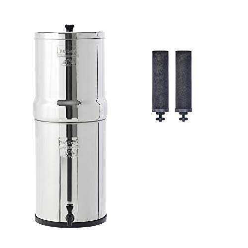 Crown Berkey Schwerkraft-gefütterter Wasserfilter mit 2 Black Berkey Reinigungselementen
