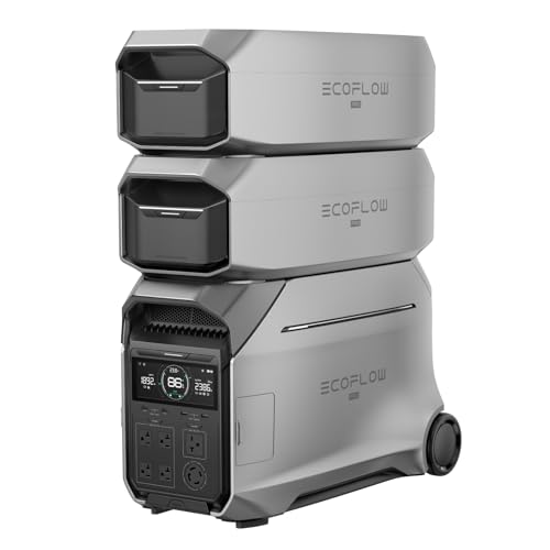 EF ECOFLOW 12kWh Portable Power Station: DELTA Pro 3 mit 2 Extra-Batterien