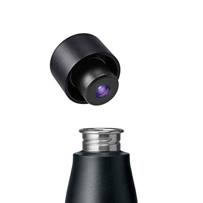 LARQ Flaschenbewegung PureVis - Edelstahl gefilterte Wasserflasche 68 g. - Schwarz / Pinsel