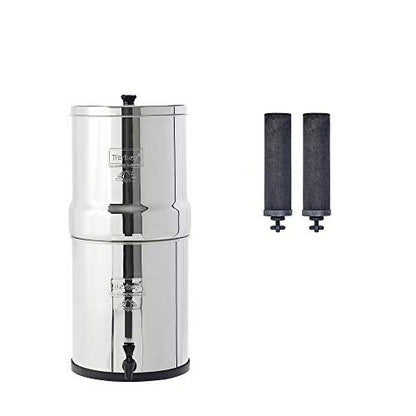 Big Berkey® Schwerkraft-gefütterter Wasserfilter mit 2 Black Berkey® Reinigungselementen