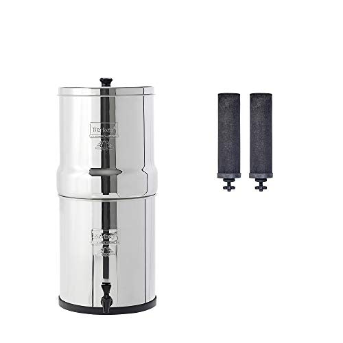 Big Berkey® Schwerkraft-gefütterter Wasserfilter mit 2 Black Berkey® Reinigungselementen