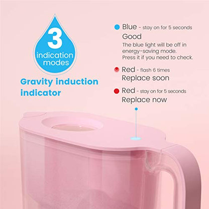 Elfin 5-Cup Wasserfilter-Pitcher mit 1 Filter