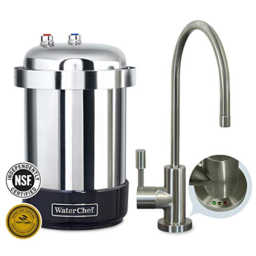WaterChef® U9000 Premium Unterspülwasser-Filtrationssystem (gebürsteter Nickelhahn)
