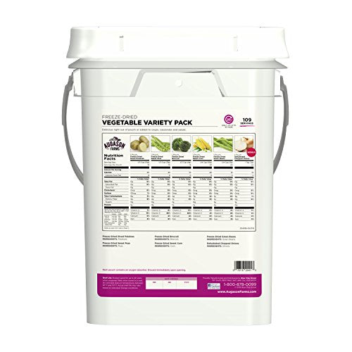 Augason Farms Einfrieren Getrocknete Gemüsesorten Pack 4 Gallonen Kit