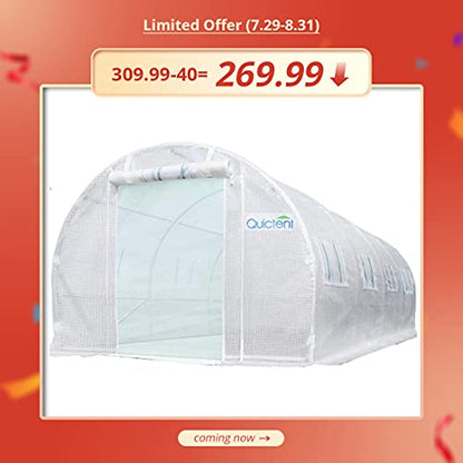 Quictent Upgrade 20'x10'x7' Portable Greenhouse