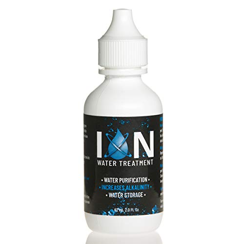 ION Alkalisches Wasser Tropfen pH-Booster | 7+ Jahre Wasserlagerung Behandlung & Reinigung Tropfen für das Trinken