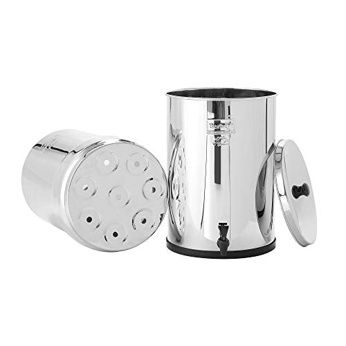 Crown Berkey Schwerkraft-gefütterter Wasserfilter mit 2 Black Berkey Reinigungselementen