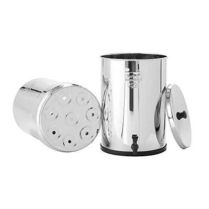 Crown Berkey Schwerkraft-gefütterter Wasserfilter mit 2 Black Berkey Reinigungselementen