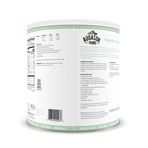 Augason Farms Gemüse Eintopf Mischung 0,91 kg 14 g