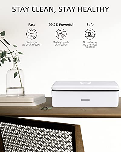 UV Light Sanitizer Box, UV-C Sterilizer Box, UV Phone Sanitizer Box für Smartphone, Schmuck und Haushaltsartikel