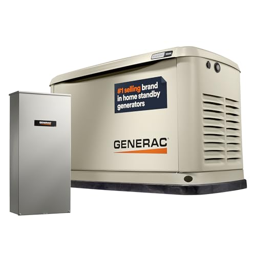 Generac 7228 18kW Air Cooled Guardian Series Home Standby Generator mit 200-Amp Transfer Switch