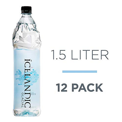 Isländisches Gletscher-Natürliches Frühlingsalkaliwasser, 1499 ml (Paket von 12)