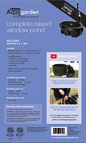 Pennington Aquagarden, Komplettes Angehobenes Fensterteich-Kit