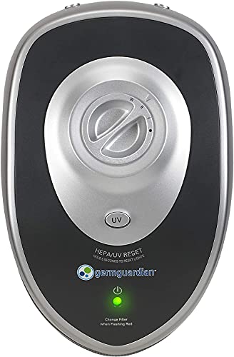 Germ Guardian True HEPA Filter Luftreiniger mit UV-Licht Sanitizer, beseitigt Keime, Filter Allergien, Pollen, Rauch, Staub Haustier Dander, Schimmelgeruch, Ruhiger 22 Zoll 4-in-1 Luftreiniger für zu Hause AC4825E