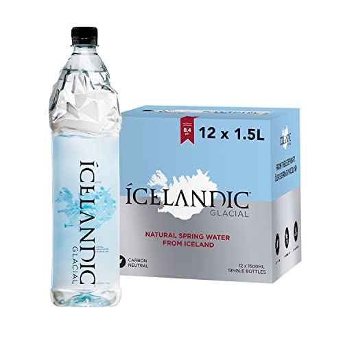 Isländisches Gletscher-Natürliches Frühlingsalkaliwasser, 1499 ml (Paket von 12)