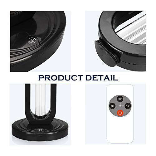 UV-Licht Sanitizer Deodorizer für Geruch Raum Lufterfrischer Desinfektion Leichte Germizide Lampe Ozon Sterilizer Lampe (Remote Control) 99,99% Sterilisationsrate 38W 110 V