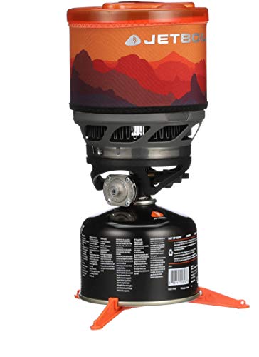 Jetboil MiniMo Camping und Backpacking Herd Kochsystem, Sunset Orange