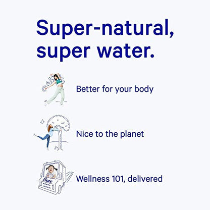 Alkalisches Quellwasser, organische Ebene, 100% natürliches alkalisches Wasser pH 8,1, Elektrolyte + ätherische Mineralien, umweltfreundliche Verpackung, 100% recycelbar, BPA-frei, nicht gentechnisch verändert, 479 g (Paket von 12)