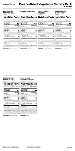 Augason Farms Einfrieren Getrocknete Gemüsesorten Pack 4 Gallonen Kit