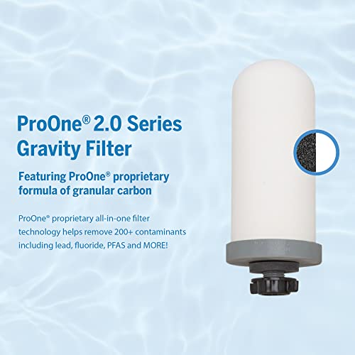 ProOne Scout II Personal Compact Gravity Water Filter System mit 5-Zoll Prepper Filter