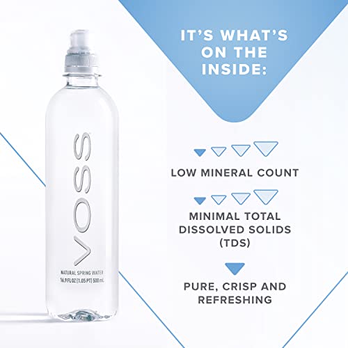 VOSS Premium Still Flaschenwasser 500ml (Paket von 24)