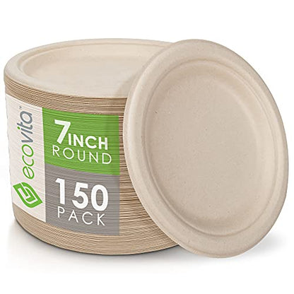 100% kompostierbare Papierplatten [7 in.]