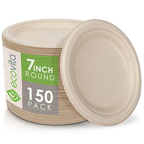 100% kompostierbare Papierplatten [7 in.]