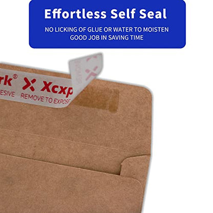 Xxcxpark 120 PCS #10 Braune Selbstsiegelkraft 4-1/8 x 9-1/2 Zoll Sicherheitsumschläge, Fensterlose unsichtbare Umschläge Super Starke Schnellsiegel Umschläge Sicherheitstönungsmuster Sicher
