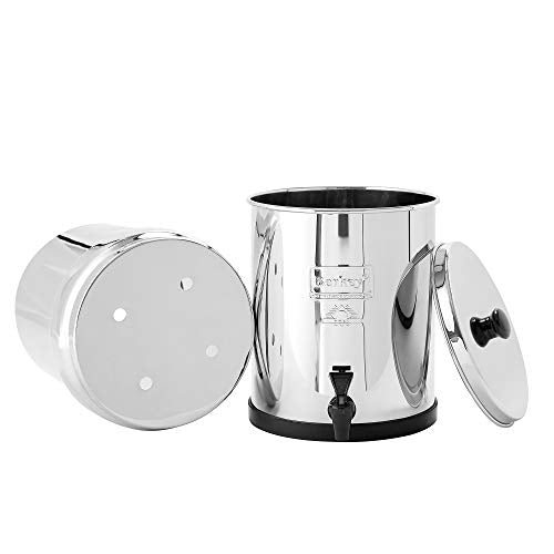 Big Berkey® Schwerkraft-gefütterter Wasserfilter mit 2 Black Berkey® Reinigungselementen