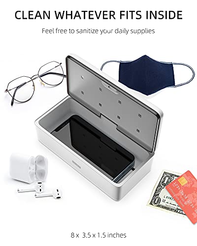 UV Light Sanitizer Box, UV-C Sterilizer Box, UV Phone Sanitizer Box für Smartphone, Schmuck und Haushaltsartikel
