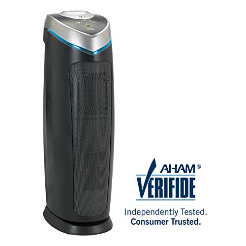 Germ Guardian True HEPA Filter Luftreiniger mit UV-Licht Sanitizer, beseitigt Keime, Filter Allergien, Pollen, Rauch, Staub Haustier Dander, Schimmelgeruch, Ruhiger 22 Zoll 4-in-1 Luftreiniger für zu Hause AC4825E