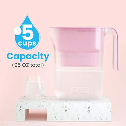 Elfin 5-Cup Wasserfilter-Pitcher mit 1 Filter