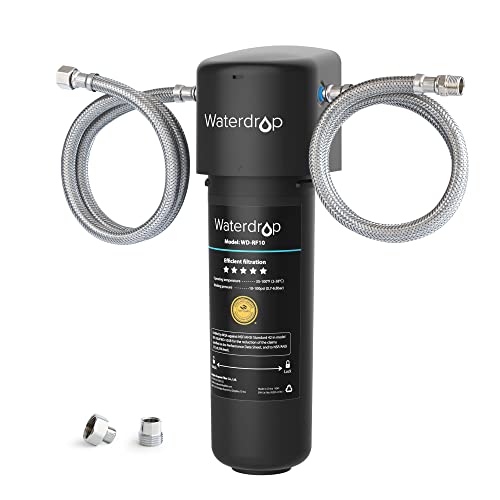 Wassertropfen 10UA unter Senke Wasserfiltersystem