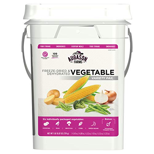 Augason Farms Einfrieren Getrocknete Gemüsesorten Pack 4 Gallonen Kit