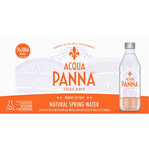 Acqua Panna Natural Spring Water, 5 ml. Plastikflaschen, Packung von 24