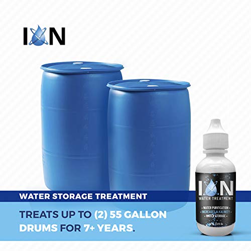ION Alkalisches Wasser Tropfen pH-Booster | 7+ Jahre Wasserlagerung Behandlung & Reinigung Tropfen für das Trinken