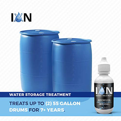 ION Alkalisches Wasser Tropfen pH-Booster | 7+ Jahre Wasserlagerung Behandlung & Reinigung Tropfen für das Trinken