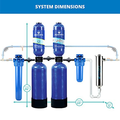 Aquasana EQ-1000 Ganzhaus-System-Wasserenthärter Alternative mit UV-Reiniger