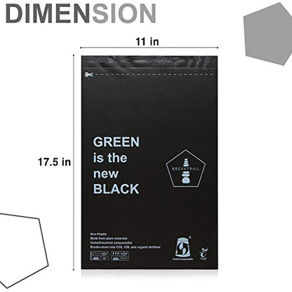 Kompostierbares Poly Mailer Pack von 100 Zoll Größe 11 x 15 Zoll Bioabbaubarer Postumschlag